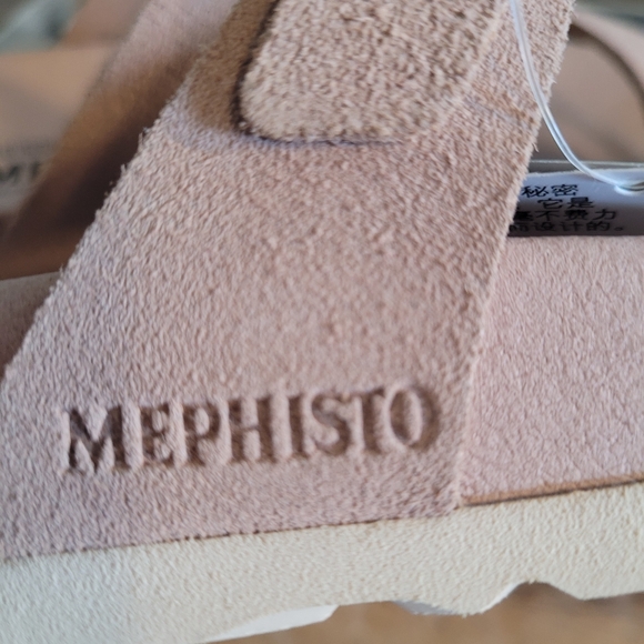 NWT Mephisto Kristal pink Sandvel Suede sandals - 37 (6.5 -7 US)     F16 - Picture 9 of 11